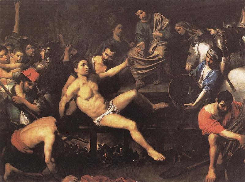 VALENTIN DE BOULOGNE Martyrdom of St Lawrence et Germany oil painting art